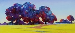 Canola Field - Philadelphia District 1 | 2023 | Oil on Canvas | 36 x 75 cm
